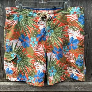 Tommy Bahama Men’s Tropical Beach Vacation Floral Swim Trunks Sz XXL